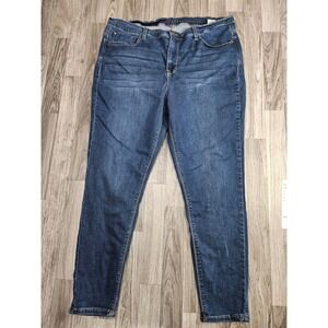 Curve Appeal Essential Skinny Jeans Women 20W Dark Wash Stretch Denim
